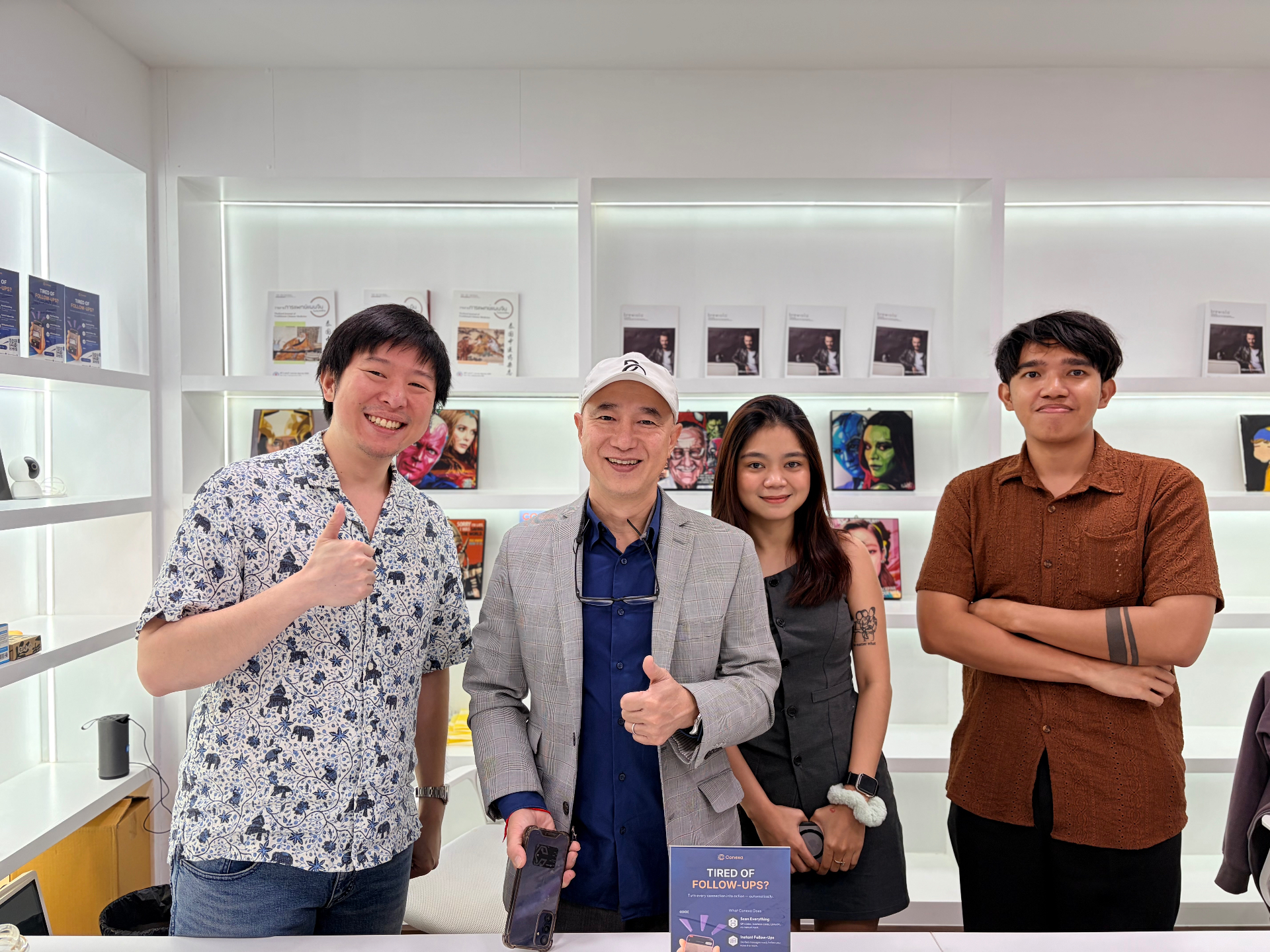 Sam with the Conexa team in Bangkok